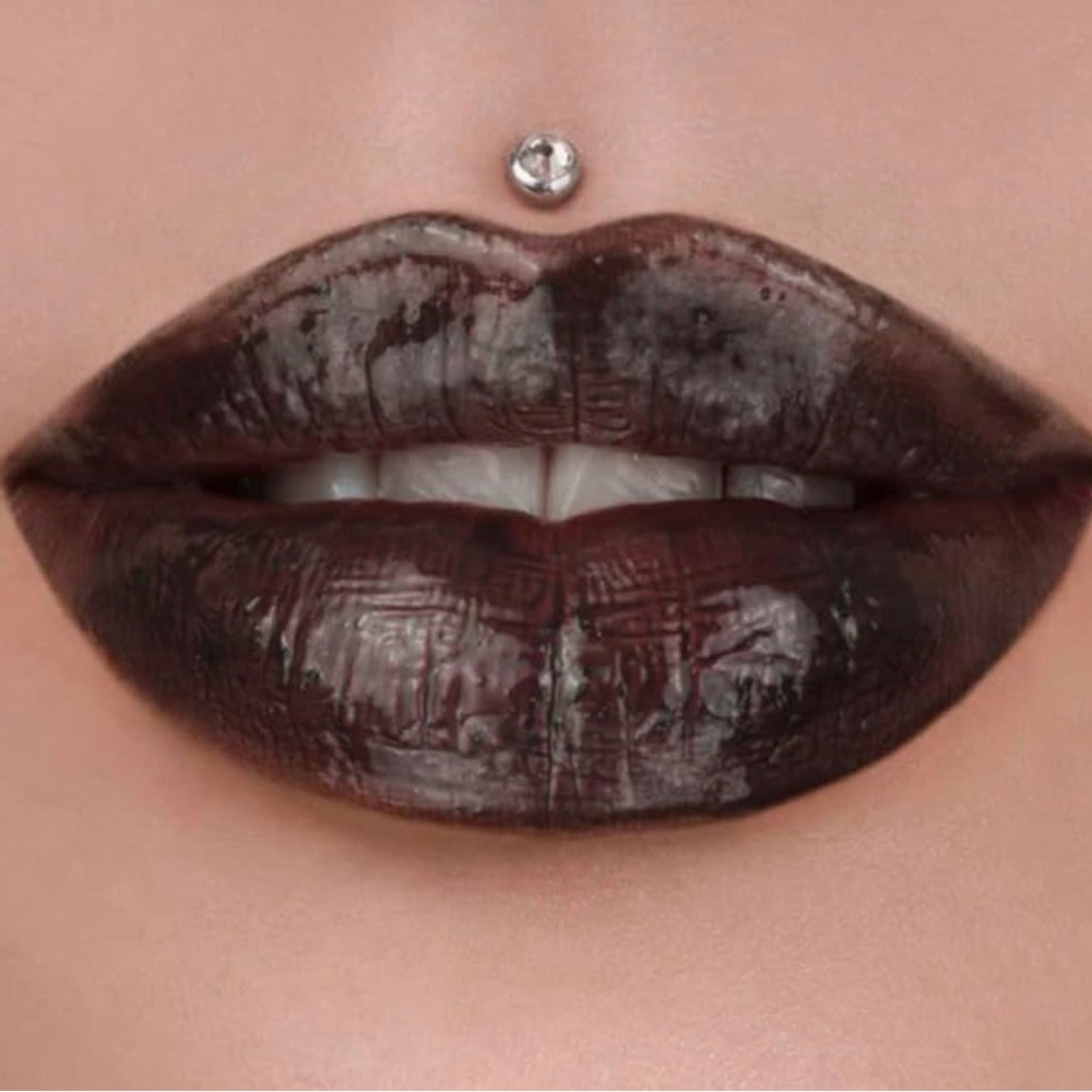 Jeffree Star Midnight Lick The Gloss Lip Gloss Black Vinyl Shine NIB
